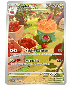 Pokemon Surging Sparks - Appletun - Illustration Rare NM+/MINT - 211/191 - Image 1