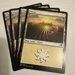 4x Plains 283/302 Kamigawa Neon Dynasty NM x4 Playset | MTG Magic The Gathering - Image 1