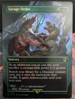 Savage Order (Borderless) FOIL Universes Beyond: Jurassic World Collection - Image 1