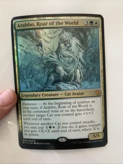 Arahbo, Roar of the World - Commander - Oversized - Mythic - Foil - C17 035 - - Image 1