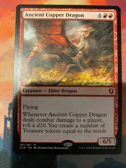 MTG Battle For Baldurs Gate Ancient Copper Dragon - Image 1