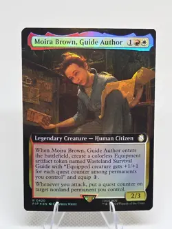 Moira Brown, Guide Author (Extended Art) FOIL X1 PIP MTG Fallout - Image 1