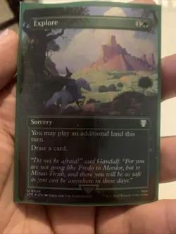 Explore, U 0528, NM Foil, Hildebrandt Art, MTG LotR Commander Lord Rings Gandalf - Image 1
