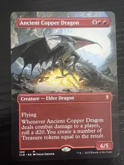 Ancient Copper Dragon (Borderless) Commander Legends: Baldur's Gate Regular - Image 1