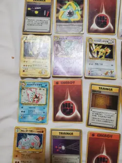 HEAVY PLAY 100 Vintage Pokemon Cards Japanese Mixed Common Uncommon - Image 3