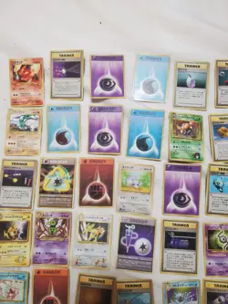 HEAVY PLAY 100 Vintage Pokemon Cards Japanese Mixed Common Uncommon - Image 5