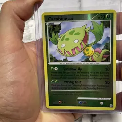 Pokemon Carnivine 21/130 Diamond and Pearl Reverse Holo Pokemon Rare LP 2007 TCG - Image 1