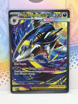 2025 Pokemon Mega Sharpedo ex Special Illustration Rare #127/094 - Image 1