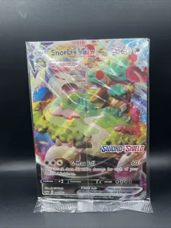 Snorlax VMAX 142/202 Jumbo Holo Rare VMAX Sword & Shield Pokemon SEALED - Image 1