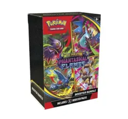 Pokemon Mega Evolution Phantasmal Flames Sealed Booster Bundle 6 Booster Packs - Image 1