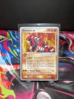 Groudon ex 93/100 EX Crystal Guardians Holo Ultra Rare Pokemon TCG Card (2006) - Image 1