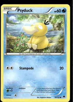 Pokemon Psyduck 16/122 BREAKpoint Non Holo Common 2 Card Lot LP - Image 1