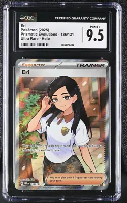 Eri Ultra Rare Holo Trainer 136/131 Sv: Prismatic Evolutions Pokemon TCG CGC 9.5 - Image 1