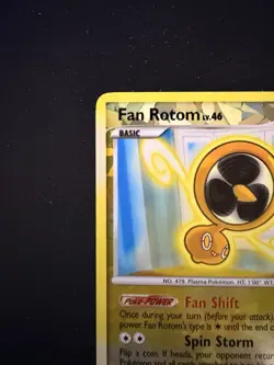 2009 Pokemon TCG Fan Rotom Yellow Cracked Ice RT1 - Image 2