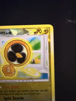 2009 Pokemon TCG Fan Rotom Yellow Cracked Ice RT1 - Image 3