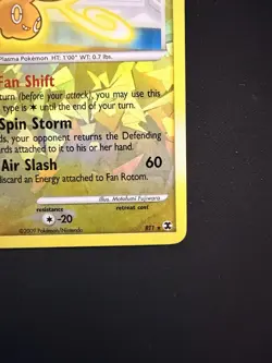 2009 Pokemon TCG Fan Rotom Yellow Cracked Ice RT1 - Image 4