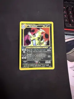 Pokemon TCG Tyranitar Holo Rare Card 12/75 Neo Discovery HP/CREASES - Image 1