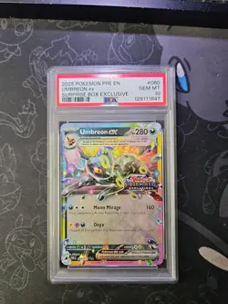 2025 Pokemon Umbreon EX Prismatic Surprise Box Promo Stamp PSA 10 - Image 1