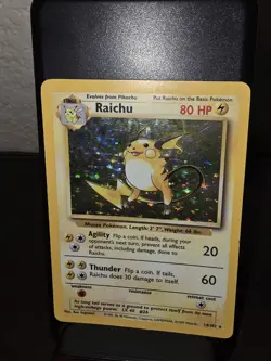 Pokemon TCG Raichu Holo Rare Card Base Set, 14/102 - Image 2