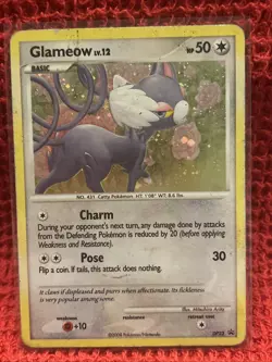 Glameow - DP23 - Promotional DMG/DAMAGED English Pokemon Pokemon Promos 2008 - Image 1