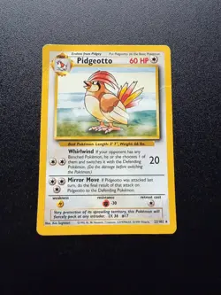 1999 Pokemon TCG Pidgeotto 22/102 SHADOWLESS Base Set WOTC Non-Holo Rare LP - Image 1
