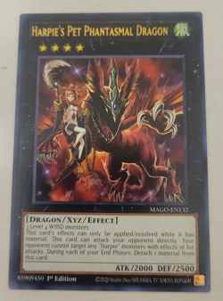 Yu-Gi-oh Harpie's Pet Phantasmal Dragon Gold Rare 1st Edition MAGO-EN132 Nm - Image 1