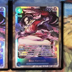 One Piece Boa Hancock ST17-004 Super Rare Blue Starter Deck Doflamingo x 2 NM - Image 2