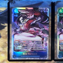 One Piece Boa Hancock ST17-004 Super Rare Blue Starter Deck Doflamingo x 2 NM - Image 4