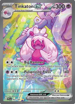 Tinkaton ex - 262/193 - Pokemon Paldea Evolved Special Illustration Rare Card NM - Image 1