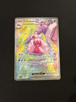 Tinkaton EX 262/193 Special Illustration Rare Paldea Evolved Pokemon Card - Image 1