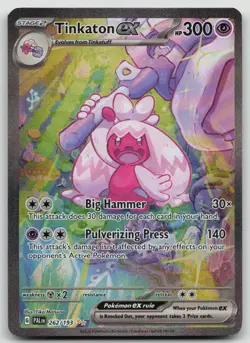 Pokemon TCG Paldea Evolved Tinkaton ex 262/193 Special Illustration Rare - Image 1