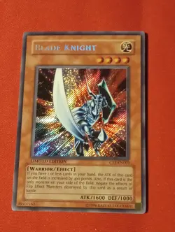 Blade Knight CT1-EN002 Limited Edition Secret Rare VLP/NM Great Condition - Image 1