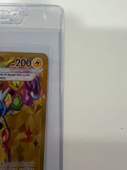 Pokemon TCG Pikachu EX Surging Sparks Holo Hyper Rare Gold 247/191 - Image 3