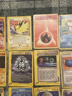 Collection Lot of 104 Pokemon Cards Mixed Era Vintage *DAMAGED* - Image 4
