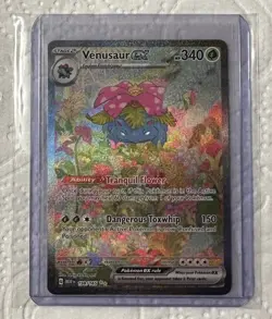 Venusaur EX 198/165 SV:151 English SIR Pokemon Card Pokemon TCG Alt Art - Image 1