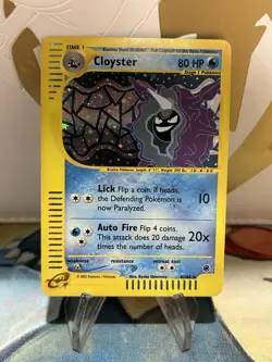 Cloyster 8/165 Pokemon Expedition Holo Rare Card MP/LP - Image 1