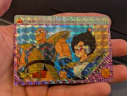 Dragon Ball PP Card Prism Soft Part 3 Japan 1989 Amada prism n°86 vegeta nappa - Image 1