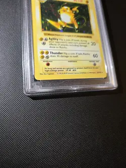 PSA 8 Raichu 14/102 Base set Shadowless Holo Pokemon Card NM-MT - Image 3