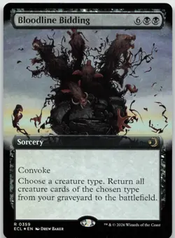 Bloodline Bidding (Extended Art) R Lorwyn Eclipsed 359 NMFoil - Image 1