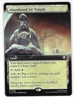 Abandoned Air Temple - Foil Extended Art MTG: The Last Airbender NM - Image 1