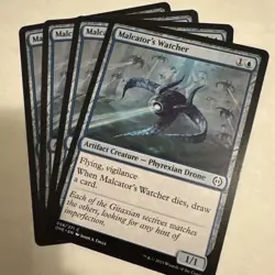 x4 Malcator's Watcher ONE MTG 58/271 COMMON M/NM 4x Playset - Image 1