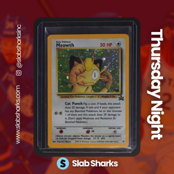 1999 POKEMON WIZARDS BLACK STAR PROMO #10 MEOWTH HOLO - Image 1