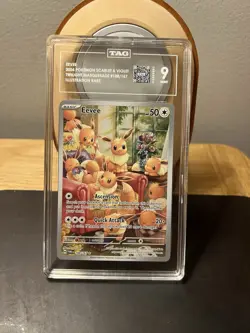 Pokemon Eevee Holo TCG Card Sv06 Twilight Masquerade Tag 9 188/167 - Image 3