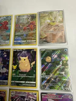Pokemon 12 Card Lot of 8 Trainer Gallery 4 Illustration Rare Pikachu Celebration - Image 5