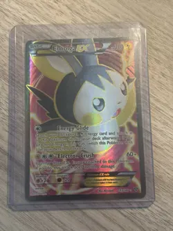 Emolga EX Full Art 143/146 XY Base Set Ultra Rare Holo Pokemon Card 2014 - Image 1