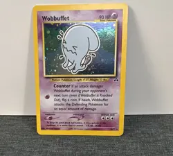 Wobbuffet 16/75 Holo Rare Neo Discovery Pokemon 2001 Vintage - Image 1