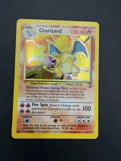 Charizard 4/130 Base Set 2 Holo Unlimited Rare Card MP Condition Pokemon TCG - Image 1