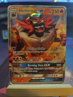 Pokemon Incineroar GX TCG Sun & Moon Holo Ultra Rare Card 27/149 NM - Image 1