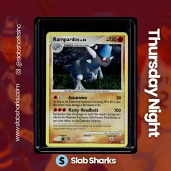 2007 POKEMON DIAMOND & PEARL MYSTERIOUS TREASURES #33/123 RAMPARDOS PROMOS HOLO - Image 1
