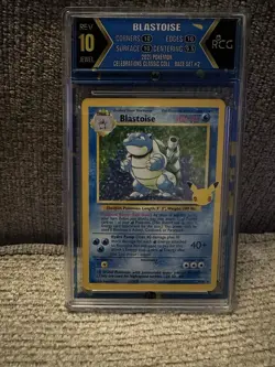 2021 Pokemon Celebrations Blastoise Holo Classic Collection Base Set #2 - RCG 10 - Image 1